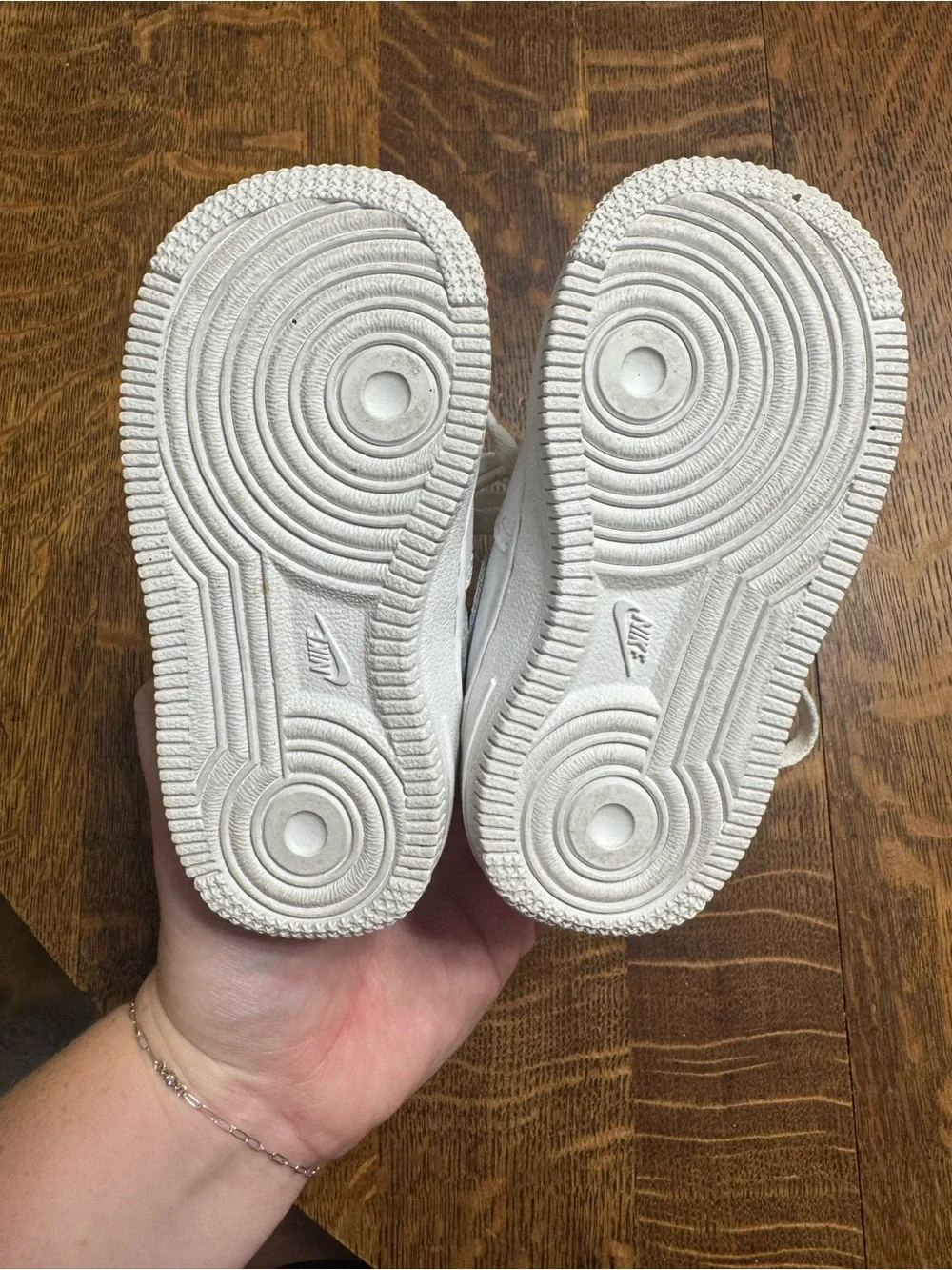 Nike Kids White High-Top Sneakers with Strap